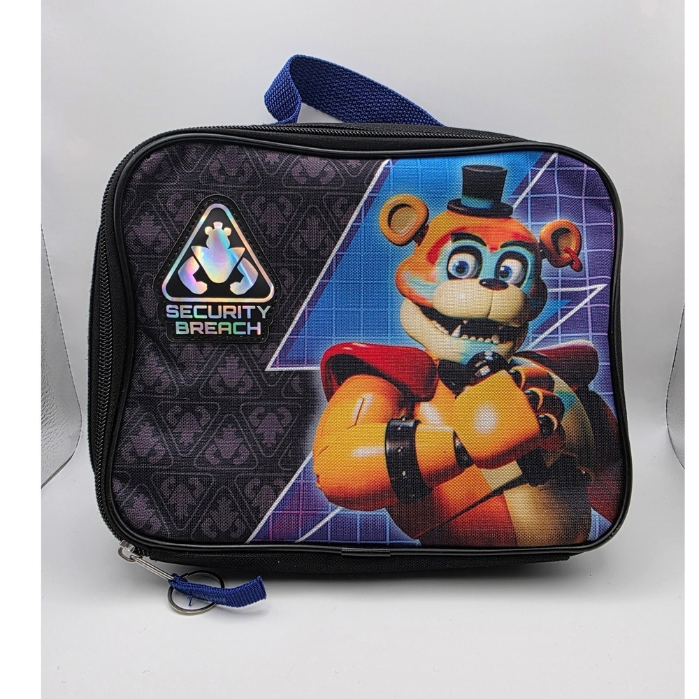 Five Nights at Freddys Security Breach Glamrock Freddy Insulated Lunch Bag Black